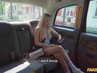Fake Taxi Irina Cage is a super blonde Russian who fucks a taxi driver