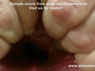 Alexextreme - analno s pestjo, spekulum, prolaps, ekstremno dildo