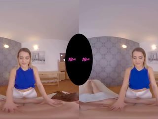 Intense Threesome immediately following Massage With Mila Fox and Bianka Booty Vr dirty film