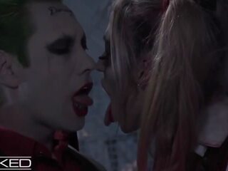 Harley Quinn Fucked By Joker & Batman adult video shows