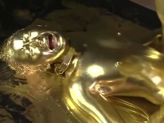 Zlato bodypaint fukanje japonsko xxx video
