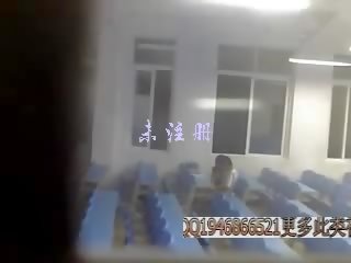 Candid blowjob in classroom China